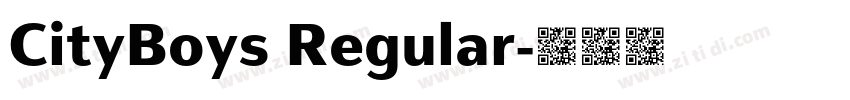 CityBoys Regular字体转换